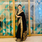 Black Banaras Chiffon silk - Shruti