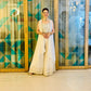 Pristine Elegance: Exquisite Embroidered White Sharara Suit Set for Women