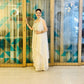 Pristine Elegance: Exquisite Embroidered White Sharara Suit Set for Women