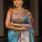 Ombre TISSUE silk Saree - Blue