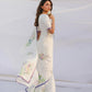 Aliya Crepe Silk Saree -  Whilte
