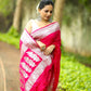 Dark Pink Banaras Crepe silk - AbirabyBeena