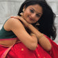 Regal Soft Silk Saree – Ruby Red