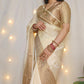 Cream Skirt Border Banaras warm silk