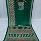 Bottle Green Broad Border Ajrakh Print & Mirror Work
