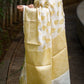 White Butta Banaras Crepe silk - AbirabyBeena