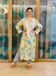 Sky Blue Chikankari Rayon Straight Kurta - AbirabyBeena