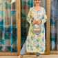 Sky Blue Chikankari Rayon Straight Kurta