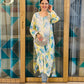 Sky Blue Chikankari Rayon Straight Kurta