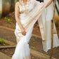 White Kora Organza Rekhaji soft silk