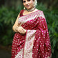 Maroon Katan Silk