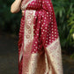 Maroon Katan Silk