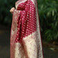 Maroon Katan Silk