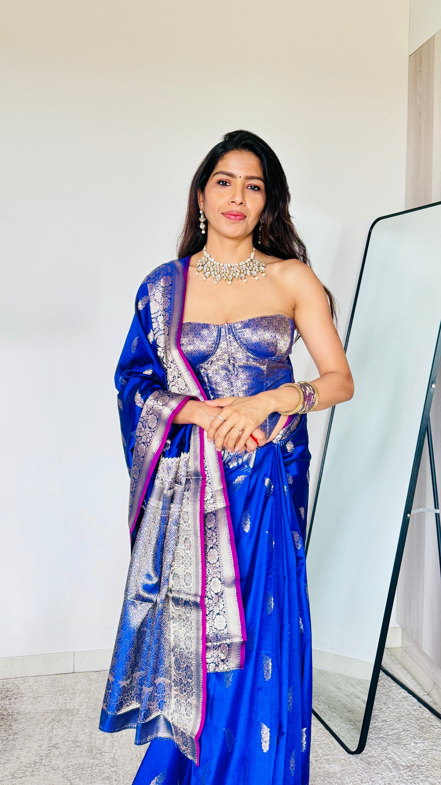 Royal Heritage Soft Silk Saree – Royal Blue