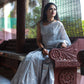 Grey Banaras Soft Georgette silk