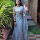 Grey Banaras Soft Georgette silk