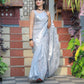 Grey Banaras Soft Georgette silk