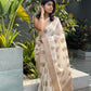 Cream Banaras Crepe Silk - Nethra