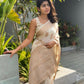 Cream Banaras Crepe Silk - Nethra