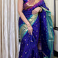 Soft Silk Saree – Royal Blue with Teal Green Border