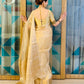 Malaika Arora TISSUE Golden Silk Saree