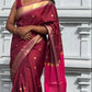 Regal Soft Silk Saree – Wine Berry