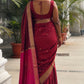 Regal Soft Silk Saree – Wine Berry