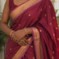 Regal Soft Silk Saree – Wine Berry