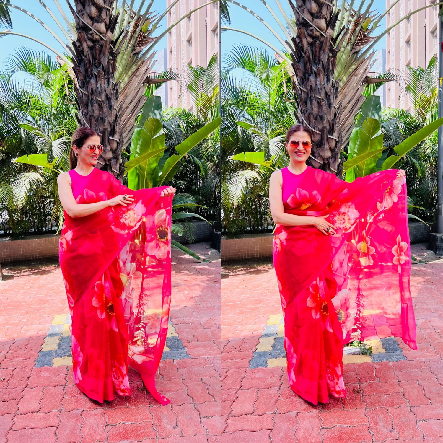 Banaras Kora Organza