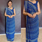 Kareena Printed Georgette Saree – Royal Blue