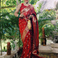 Royal Heritage Soft Silk Saree – Crimson Red