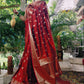 Royal Heritage Soft Silk Saree – Crimson Red