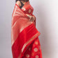 Red Georgette silk Saree-Mona