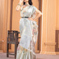 White Kora Organza soft silk - Sara