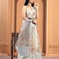 White Kora Organza soft silk - Sara