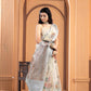 White Kora Organza soft silk - Sara