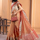 Malaika Arora TISSUE silk Saree - Coper