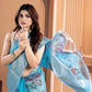 Sky Blue Kora Organza soft silk - Sara