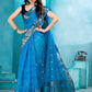 Sky Blue Organza soft silk - Mina