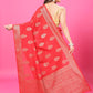 Red Banaras Crepe Silk- Heena