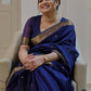Nayantara Banarasi Silk Saree - Blue