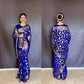 Nita ambani semi katan silk Saree - Blue
