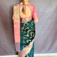 Royal Soft Silk Saree – Dark Bottle Green