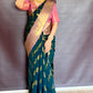 Royal Soft Silk Saree – Dark Bottle Green