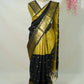 Dual Tone Soft Silk Saree – Black & Antique Gold - AbirabyBeena