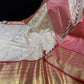 Ivory Bloom Tissue Embroidery Saree – Off White - AbirabyBeena