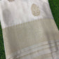Cream Banaras Crepe Silk - Nethra