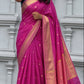 Regal Soft Silk Saree – Rani Pink