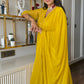Gleaming Sunflower Foil Kurta With Dupatta
