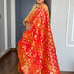 Gold Poly Silk Solid Kurta With Pant And Dupatta